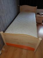 Eénpersoons bed / onderbox / lattenbodem Gautier 90x 200cm, Ophalen, 85 tot 100 cm, Zo goed als nieuw, Matras