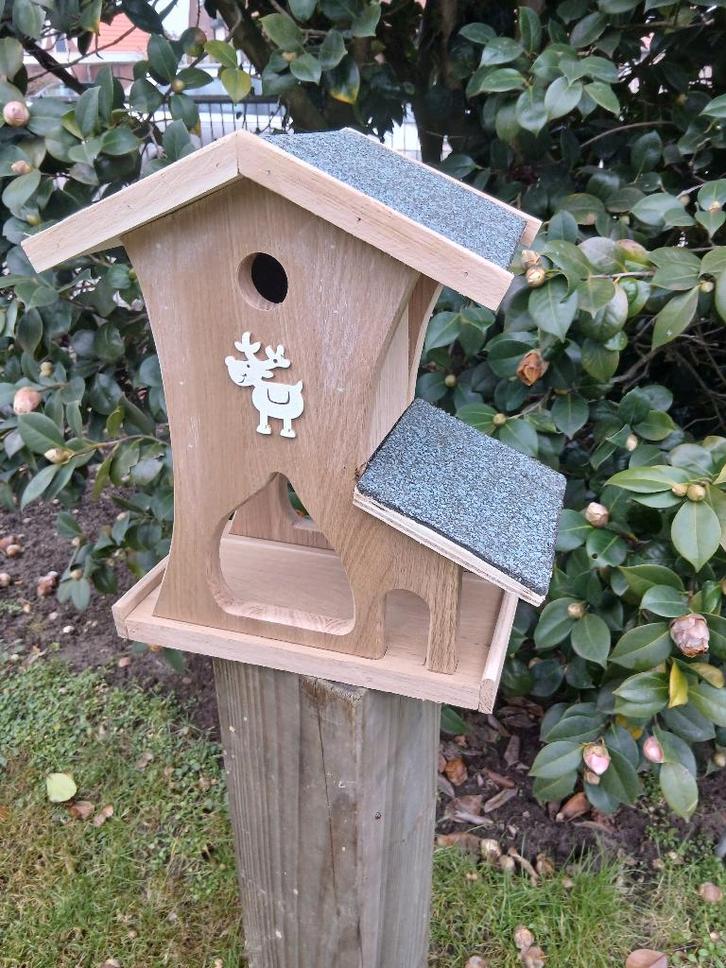 Voederhuis  met nestkast, Tuin en Terras, Vogelhuisjes en Vogelbaden, Nieuw, Ophalen of Verzenden