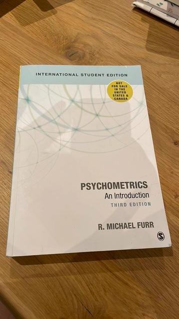 Psychometrics - an introduction - r. Michael Furr