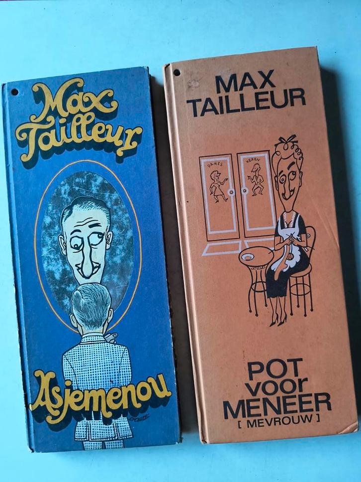 Max Tailleur: Alsjemenou & Pot voor Meneer - Moppenboeken, Boeken, Humor, Gelezen, Moppen, Ophalen of Verzenden