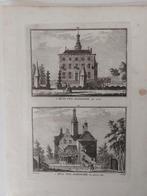 299-300 / Warmond Huis Alkemade Kopergravure 1750, Antiek en Kunst, Kunst | Etsen en Gravures, Ophalen of Verzenden