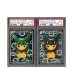 Pokemon Sequential Poncho Pikachu Rayquaza Japans PSA 10, Ophalen of Verzenden, Zo goed als nieuw, Losse kaart, Foil