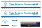 Vrachtauto decal 1:50 Thor Tenden Noorwegen (trailer) type 2, Hobby en Vrije tijd, Modelauto's | 1:50, Nieuw, Overige merken, Bus of Vrachtwagen