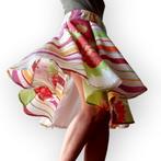 Swing rok cirkelrok hergebruikt materiaal rockabilly 38 40, Maat 38/40 (M), Overige kleuren, -, -