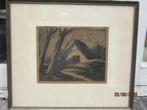 Aart van DOBBENBURGH, 1899/1988, Litho Erf met Boomen, Antiek en Kunst, Ophalen of Verzenden