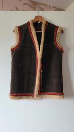 Vintage Afghaans gilet bodywarmer, Ophalen of Verzenden, Gedragen, Maat 38/40 (M), Bruin