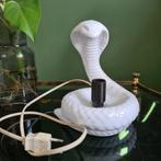 Cobra slang lamp keramiek porselein jaren 70 vintage, Huis en Inrichting, Lampen | Tafellampen, Minder dan 50 cm, Gebruikt, Ophalen of Verzenden