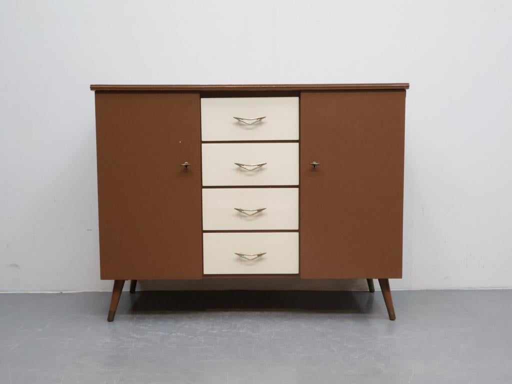 Vintage commode | Hout | Geschilderd, Huis en Inrichting, Kasten | Dressoirs, Ophalen, Gebruikt, ., .