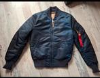 Alpha Industries MA-1 VF59 Bomber Jas, Ophalen of Verzenden, Gedragen, Maat 46 (S) of kleiner, Blauw