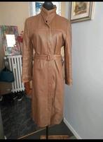 Vintage leren winterjas, Kleding | Dames, Ophalen of Verzenden, Gedragen, Maat 36 (S), Bruin