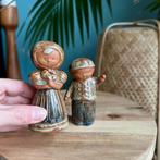 Vintage Knobler stel jongen en meisje zout peper strooiers 1, Ophalen of Verzenden, Zo goed als nieuw
