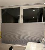 Lichtgrijze plissé gordijn (167x160cm), Ophalen of Verzenden, Gebruikt, Grijs, 150 tot 200 cm