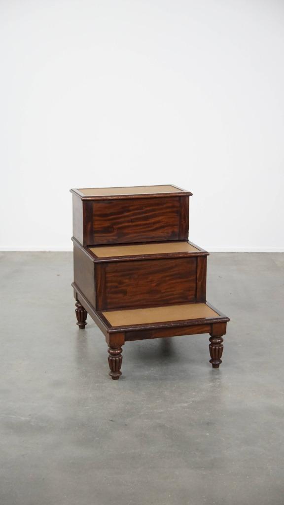 Engels antiek bibliotheek/ kamergemak trapje uit 19e eeuw, Antiek en Kunst, Antiek | Woonaccessoires, Ophalen