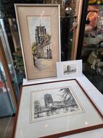 2x originele ets Oldehove Leeuwarden, Antiek en Kunst, Ophalen