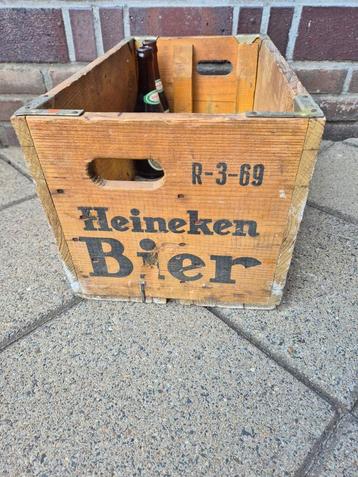 Vintage Heineken Houten Krat beschikbaar voor biedingen