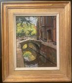 Schilderij Ben Viegers 1886-1947 Stadspoort Delft in lijst, Antiek en Kunst, Ophalen of Verzenden