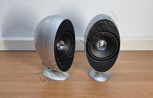 KEF 3005 hoogglans zilvergrijs, Audio, Tv en Foto, Luidsprekers, Zo goed als nieuw, Front, Rear of Stereo speakers, 60 tot 120 watt