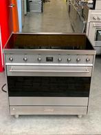 Prachtige Smeg inductie fornuis met afzuigkap, 60 cm of meer, Grill, Ophalen of Verzenden, Zo goed als nieuw