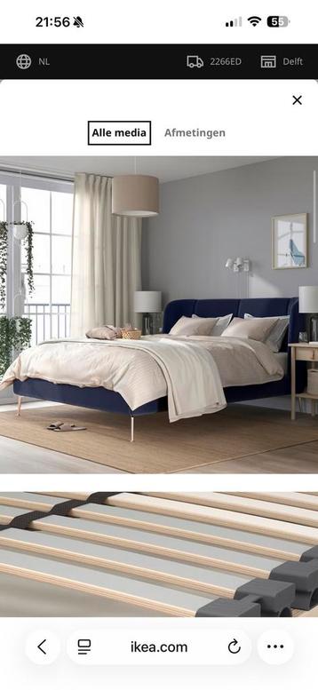 TUFJORD blauw ikea 180x200 beschikbaar voor biedingen