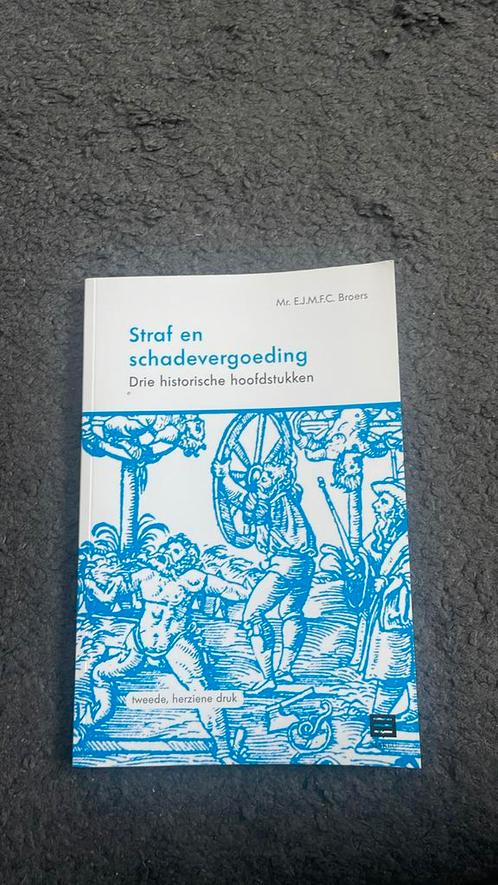 E.J.M.F.C. Broers - Straf en schadevergoeding, Boeken, Studieboeken en Cursussen, Zo goed als nieuw, Ophalen of Verzenden