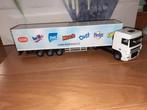 Te koop Lions toys Daf XF truck met Johnson oplegger., Hobby en Vrije tijd, Modelauto's | 1:50, Ophalen of Verzenden, Bus of Vrachtwagen