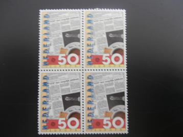NL 1983; PLAATFOUT 1285 PM1 in blok van 4 LEES beschikbaar voor biedingen