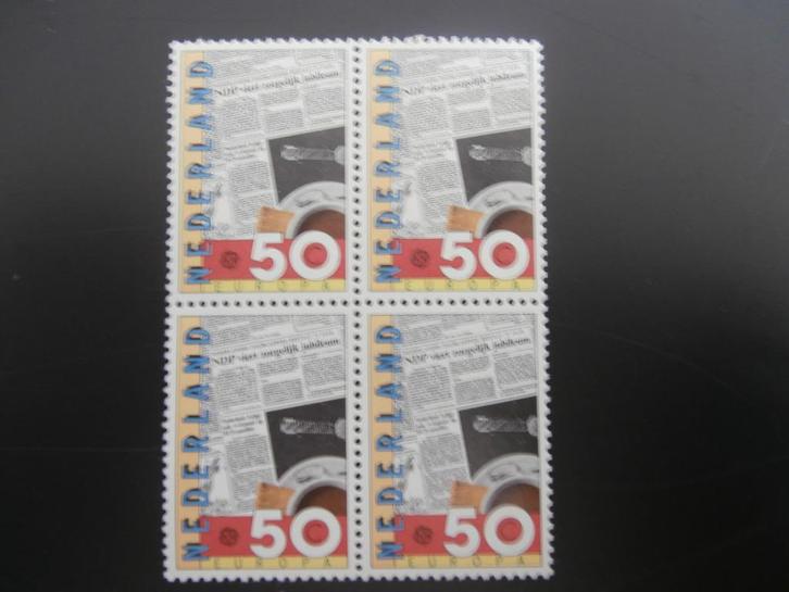 NL 1983; PLAATFOUT 1285 PM1 in blok van 4 LEES, Postzegels en Munten, Postzegels | Nederland, Postfris, Na 1940, Verzenden