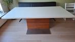 Witte eettafel., Huis en Inrichting, Tafels | Eettafels, Ophalen, Zo goed als nieuw, Rechthoekig, 50 tot 100 cm