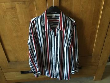 Rood wit blauw getreepte blouse. beschikbaar voor biedingen