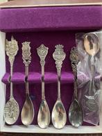diverse verzilverde vintage theelepeltjes in doos, Antiek en Kunst, Ophalen of Verzenden
