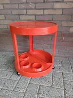 Vintage barcart - space age - Italië - kunststof, Kunststof, 50 tot 100 cm, Rond, Ophalen of Verzenden