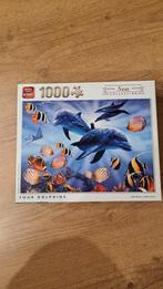 King Puzzel 1000 stukjes - Dolfijnen, Ophalen of Verzenden, 500 t/m 1500 stukjes, Zo goed als nieuw