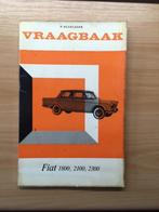 vraagbaak Fiat 1800 - 2100 - 2300  1959 - 1966  106 pagina's, Auto diversen, Handleidingen en Instructieboekjes, Ophalen of Verzenden