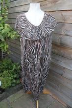 Jurk bruin/ creme Paprika mt M (46) OPRUIMING Vaste prijs, Kleding | Dames, Bruin, Maat 46/48 (XL) of groter, Ophalen of Verzenden