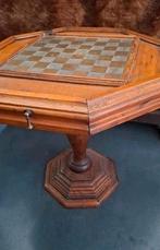 Oude schaaktafel met twee lades., Antiek en Kunst, Ophalen