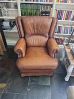 2 leren fauteuils Mol en Geurts, Huis en Inrichting, Fauteuils, Ophalen, Gebruikt, 50 tot 75 cm, Leer