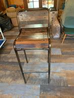 6 Stevige Barkrukken Hout & Metaal - Wegens Verhuizing!, Huis en Inrichting, Barkrukken, Ophalen, Met voetsteun, 60 tot 90 cm