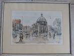 vintage litho zeefdruk Amsterdam Amstel Bonefacius Brobbel, Antiek en Kunst, Kunst | Litho's en Zeefdrukken, Ophalen of Verzenden