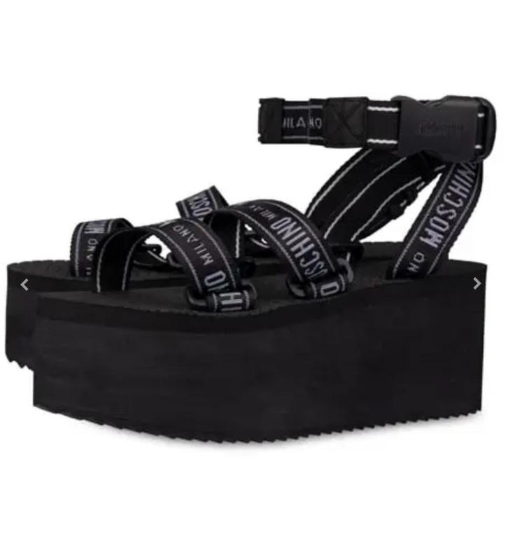 Originele MOSCHINO Sandalen maat 38, NIEUW! CADEAUTIP V SINT, Kleding | Dames, Schoenen, Nieuw, Sandalen of Muiltjes, Zwart, Verzenden