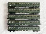 5x Lima NMBS M2 rijtuigen H0, Gebruikt, Gelijkstroom, Wagon, Ophalen of Verzenden