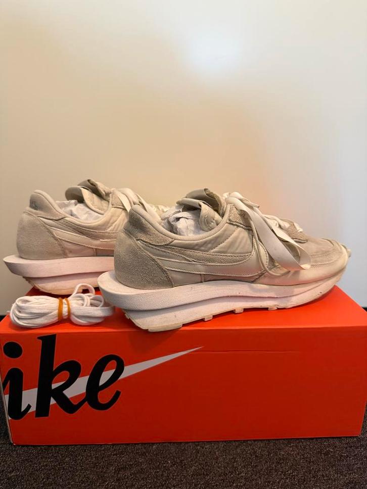 Nike LDWaffle Sacai White Nylon EU 43, Kleding | Heren, Schoenen, Gedragen, Sneakers of Gympen, Wit, Ophalen of Verzenden