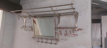 Kapstok Art Deco Barlington Trein Wandkapstok Spiegel, beschikbaar voor biedingen
