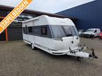 Hobby De Luxe 490 KMF Mover, 2x Fietsendrager, voortent,, Caravans en Kamperen, Caravans, Schokbreker, Hobby, Bedrijf, Treinzit