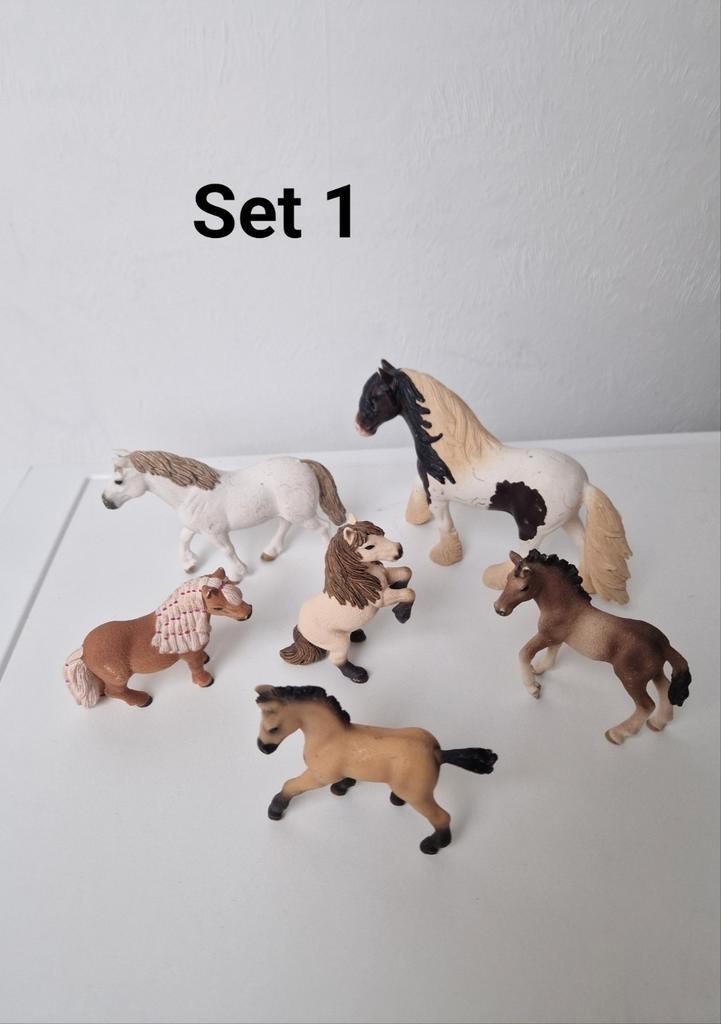 Schleich Paarden set 1, Verzamelen, Dierenverzamelingen, Zo goed als nieuw, Beeldje of Figuurtje, Paard, Ophalen of Verzenden