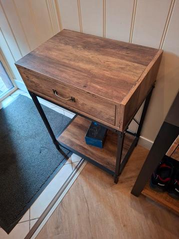 Gangkastje met lade - Metaal/Houtlook beschikbaar voor biedingen
