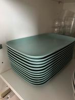 12 Rechthoekige Groene ikea Borden, Ophalen, Gebruikt, Keramiek, Bord(en)