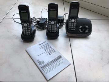 Panasonic Digitale telefoons 3x, en antwoordappraat beschikbaar voor biedingen