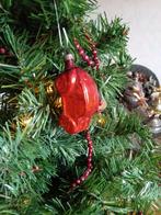 antieke glazen kerstbal model oranje oud autotje, Diversen, Gebruikt, Ophalen of Verzenden