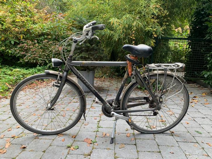 Gazelle herenfiets – grijs (framemaat 53-57 cm), Fietsen en Brommers, Fietsen | Heren | Herenfietsen, Gebruikt, Gazelle, 53 tot 57 cm