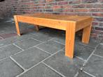 Vintage houten Lattenbank jaren 70, Ophalen, Gebruikt, 100 tot 150 cm, Minder dan 50 cm